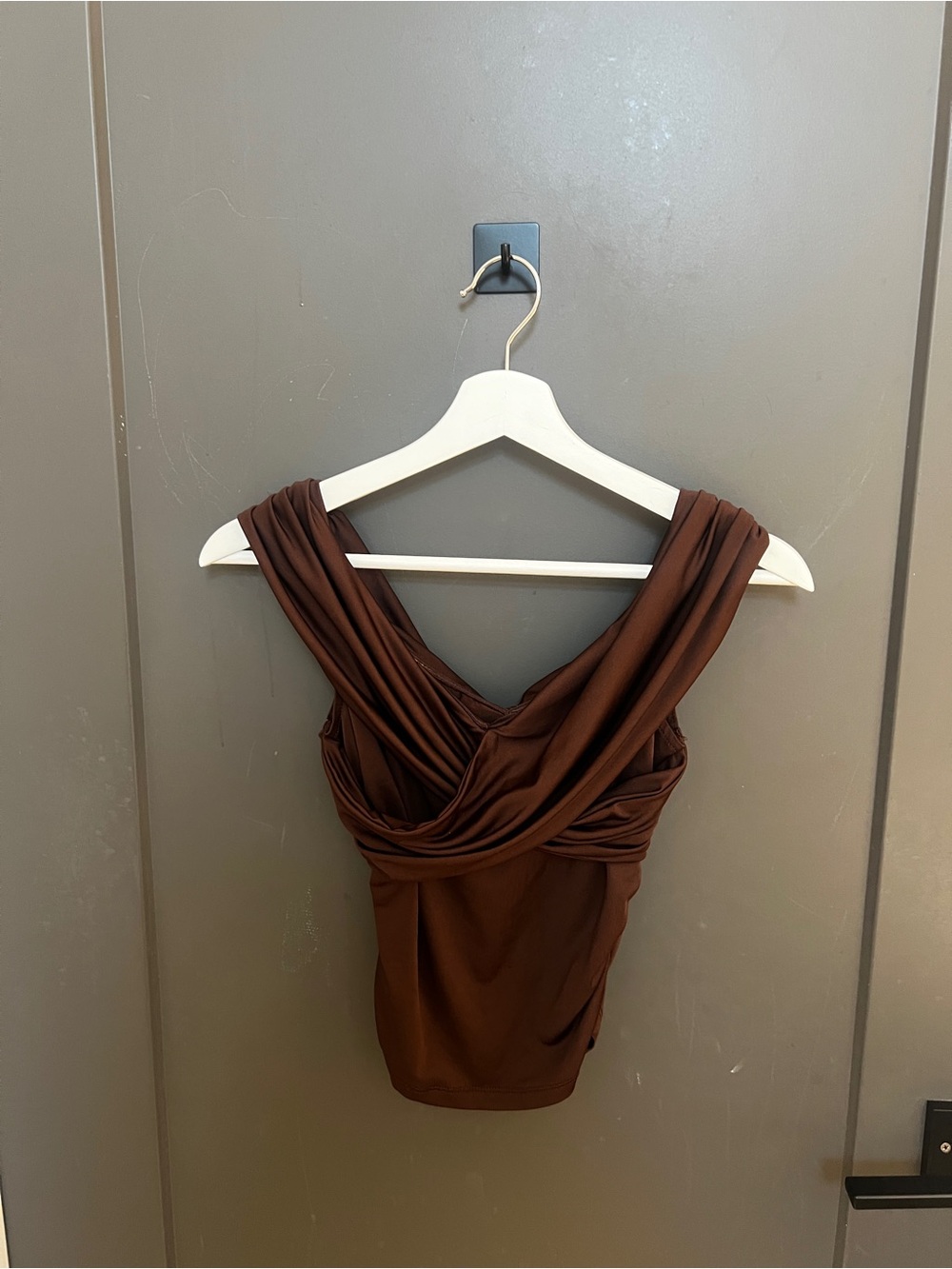 NIA Magnolia Top in Chocolate Size XS - Picture 4 of 7